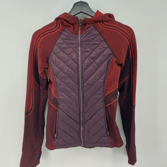 Sweaty Betty Speedy Seamless Running Jacket Burgandy Size Small - Picture 3 of 9
